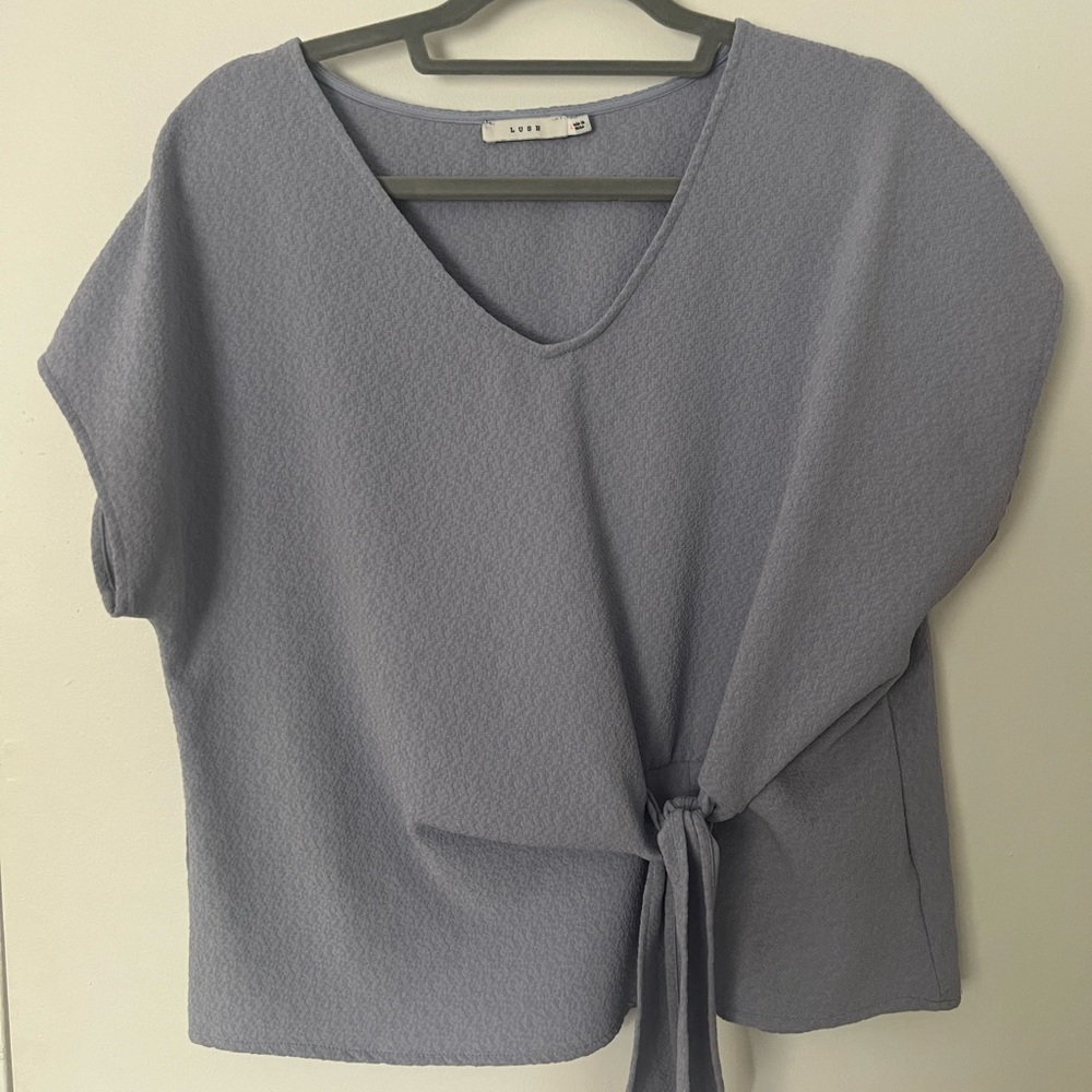 Women's V-Neck Tie-Front Top
